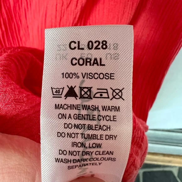 Coral Colored Maxi Skirt - Picture 5 of 5